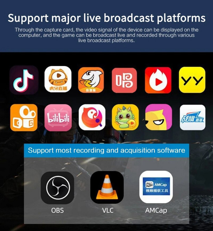 4K 1080P C tipa C HDMI saderīgs video tveršanas karte USB video satvērējs PS4 PS5 slēdža spēlei, kamerai tālrunis, ierakstiet datora tiešraidi