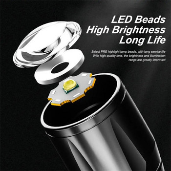 1 ~ 5 PCS Преносим акумулаторен zoom led фенер XP-G Q5 Lamp Lantern 2000Lumen Adjustable Penlight Waterproof mini Led