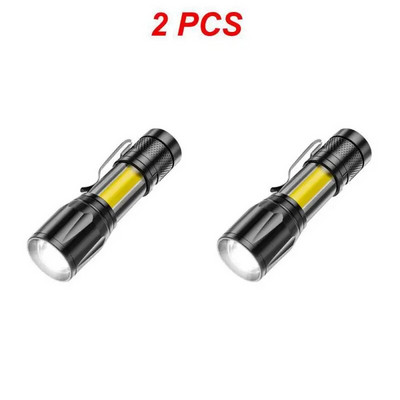 1 ~ 5 PCS Преносим акумулаторен zoom led фенер XP-G Q5 Lamp Lantern 2000Lumen Adjustable Penlight Waterproof mini Led