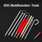 EDC daudzfunkciju flīžu stikla montāžas adata sakausējuma tērauds metāla rakstīšanas pildspalvas rīks marķiera adata