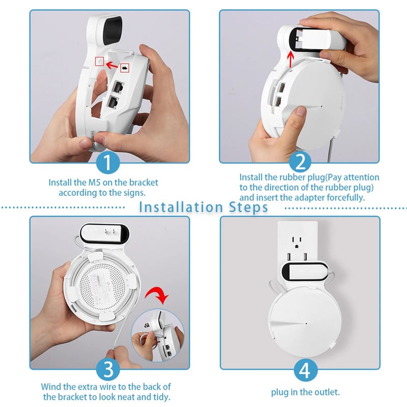 Fali tartó TP-Link Deco M5 Whole Home Mesh WiFi rendszerhez Stabil fali konzol mennyezeti TP-Link otthoni WiFi routerhez