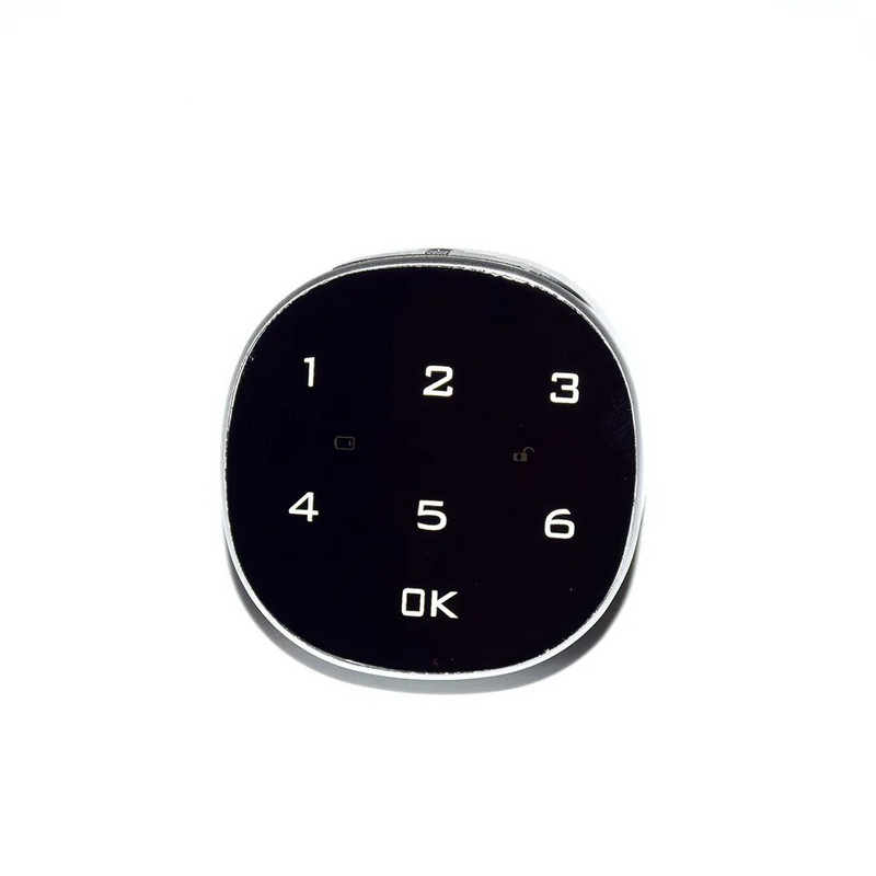 Cinka sakausējuma materiāls Smart Touch Keypad Digitālā paroles koda skapja atvilktnes slēdzene Horizontāla vertikāla uzstādīšana