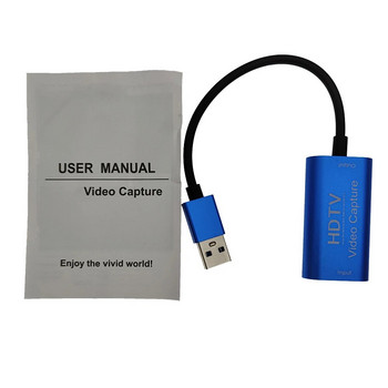 4K 1080P карта за заснемане на видео USB 3.0 HDMI-съвместим запис на видеоигри Grabber за поточно предаване на компютърни игри на живо