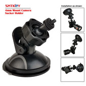 4 mm stiprinājuma mini kameras piesūcekņa turētājs 1/4 4 MM piesūceknis automašīnas kamerai DV DVR braukšanas ierakstītājs GPS