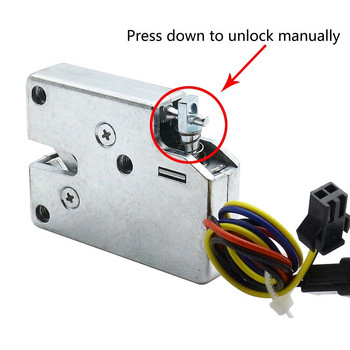 Малка DC5V12V ключалка на вратата на шкафа Мини електрическа брава Шкаф за съхранение Електромагнитна ключалка експресна кутия Електронна ключалка Заключване на чекмедже