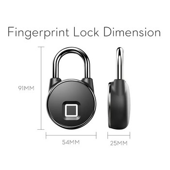Tuya Smart Lock Катинар за пръстови отпечатъци Smart Padlock Cabinet Lock Dormitory Anti-Theft Lock USB Rechargeable Security Lock Keyless