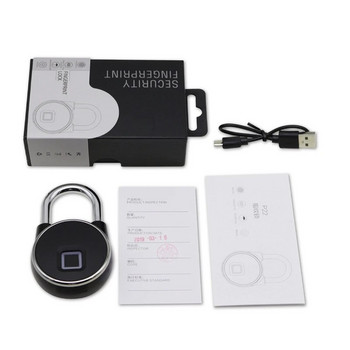 Tuya Smart Lock Катинар за пръстови отпечатъци Smart Padlock Cabinet Lock Dormitory Anti-Theft Lock USB Rechargeable Security Lock Keyless