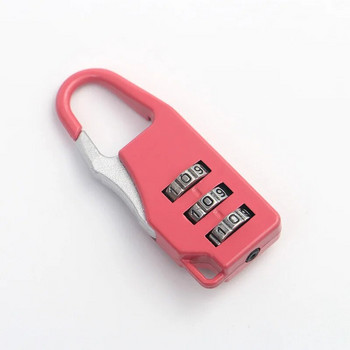 EGFirtor 3 ψηφίων Πολύχρωμο Mini Κωδικός Κωδικός Βαλίτσα λουκέτο για ταξίδια αποσκευών Έξυπνη κλειδαριά με κλειδί Αντικλεπτική κλειδαριά