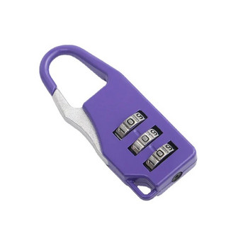 EGFirtor 3 ψηφίων Πολύχρωμο Mini Κωδικός Κωδικός Βαλίτσα λουκέτο για ταξίδια αποσκευών Έξυπνη κλειδαριά με κλειδί Αντικλεπτική κλειδαριά