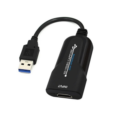 YIGETOHDE USB 3.0 HDMI saderīga spēļu video uzņemšanas karte 1080P video straumēšanas adapteris PS4 tiešraides video ierakstīšanai