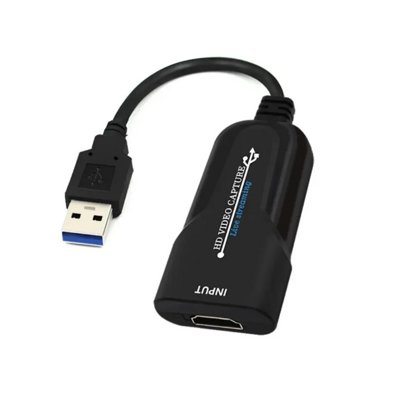 YIGETOHDE USB 3.0 HDMI saderīga spēļu video uzņemšanas karte 1080P video straumēšanas adapteris PS4 tiešraides video ierakstīšanai