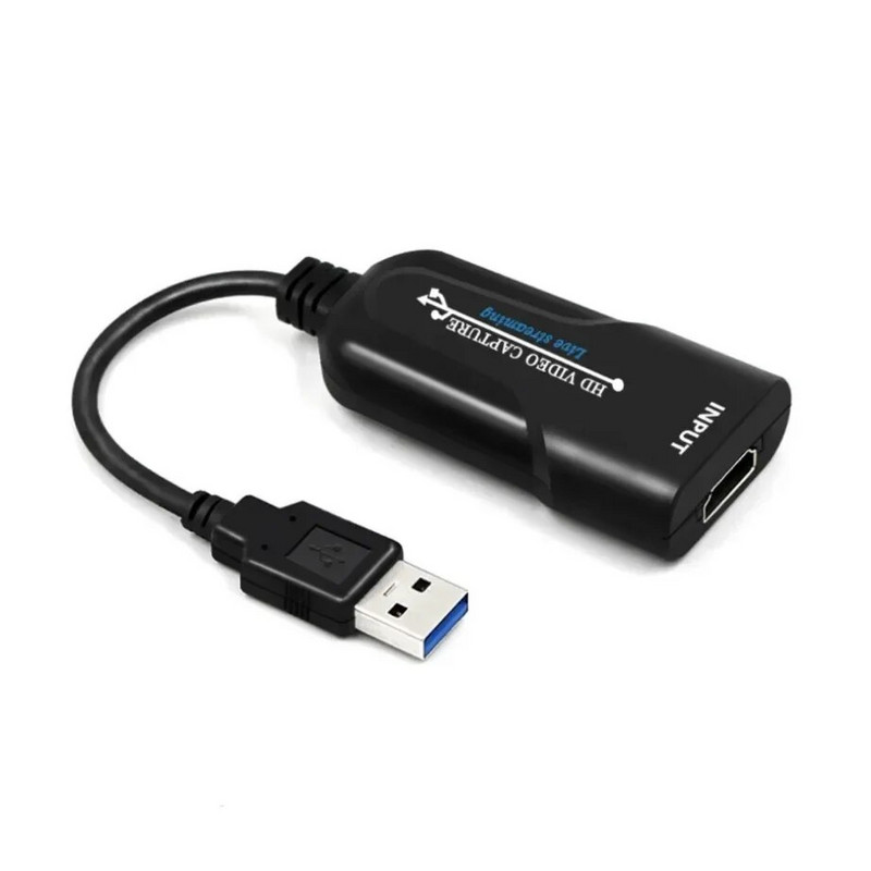 YIGETOHDE USB 3.0 HDMI saderīga spēļu video uzņemšanas karte 1080P video straumēšanas adapteris PS4 tiešraides video ierakstīšanai