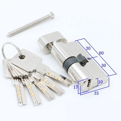Durvju slēdzenes Drošības slēdzeņu cilindri 55 60 65 70 75 80 mm 35-50 mm biezumam Durvju slēdzene mājām Galvenie slēdzeņu cilindri 5 Atslēgas