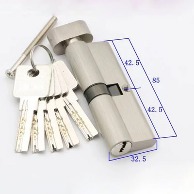Durvju slēdzenes Drošības slēdzeņu cilindri 55 60 65 70 75 80 mm 35-50 mm biezumam Durvju slēdzene mājām Galvenie slēdzeņu cilindri 5 Atslēgas