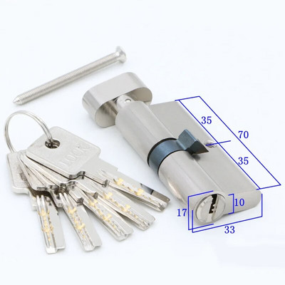Durvju slēdzenes Drošības slēdzeņu cilindri 55 60 65 70 75 80 mm 35-50 mm biezumam Durvju slēdzene mājām Galvenie slēdzeņu cilindri 5 Atslēgas