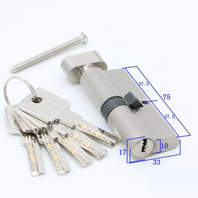 Durvju slēdzenes Drošības slēdzeņu cilindri 55 60 65 70 75 80 mm 35-50 mm biezumam Durvju slēdzene mājām Galvenie slēdzeņu cilindri 5 Atslēgas
