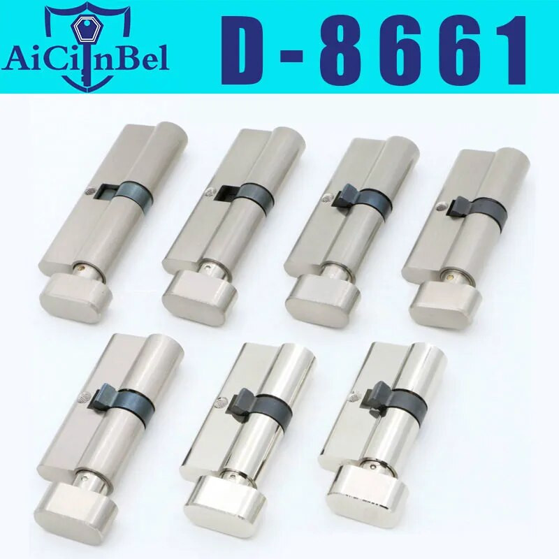 Durvju slēdzenes Drošības slēdzeņu cilindri 55 60 65 70 75 80 mm 35-50 mm biezumam Durvju slēdzene mājām Galvenie slēdzeņu cilindri 5 Atslēgas