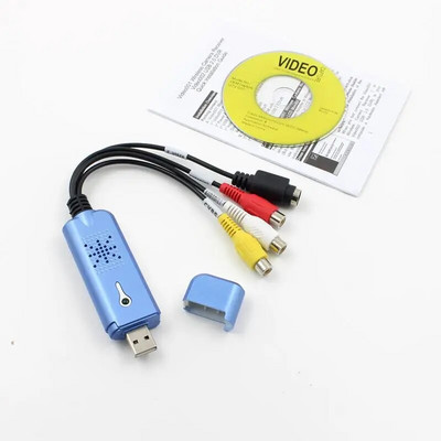 Конвертор Easy Audio Video Capture Portable Usb 2.0 с USB кабел за телевизор, DVD Vhs Capture Device 630 Adapter New Plug Play