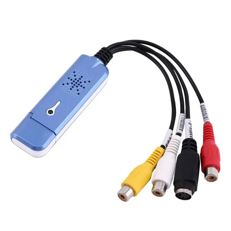 Конвертор Easy Audio Video Capture Portable Usb 2.0 с USB кабел за телевизор, DVD Vhs Capture Device 630 Adapter New Plug Play