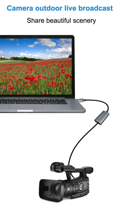 Κάρτα λήψης βίντεο 4K HDMI σε USB 2.0 1080P Τύπου C Game Grabber DVD HD Camera Teaching Box εγγραφής για PS4 XBOX Live Streaming