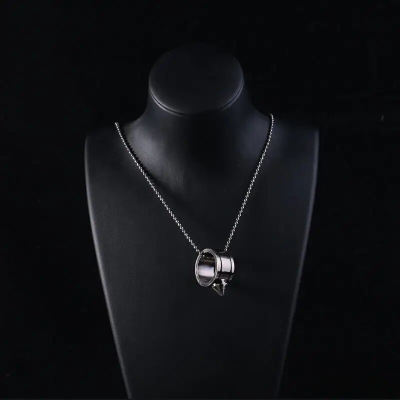 Plieninių žiedų karolių rinkinys 2,8 colio ilgos grandinės žiedas moterims, vyrams, skirtas išgyventi lauke