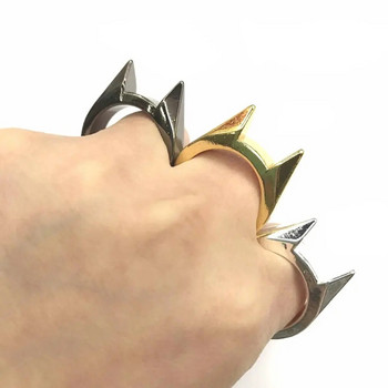 Пръстени за самозащита за жени Мъжки метални многофункционални кокалчета с форма на котешко ухо Атака Аксесоари за бижута Подаръци на едро Нови