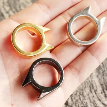 Пръстени за самозащита за жени Мъжки метални многофункционални кокалчета с форма на котешко ухо Атака Аксесоари за бижута Подаръци на едро Нови
