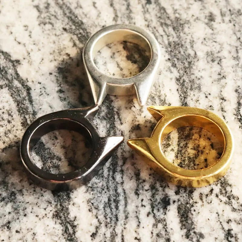 Savigynos žiedai moterims Vyras Metalinis Daugiafunkcis Knuckle Cat Ear Shape Attack Papuošalai Priedai Dovanos didmeninė prekyba Nauja