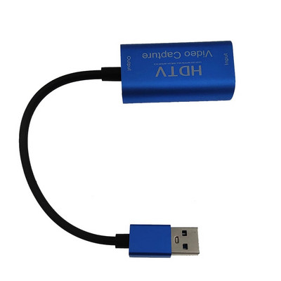 HD 1080P USB C HDMI-съвместим към USB3.0 с карта за улавяне на видео линия Запис на игри на живо Поточно предаване за лаптоп Настолен компютър