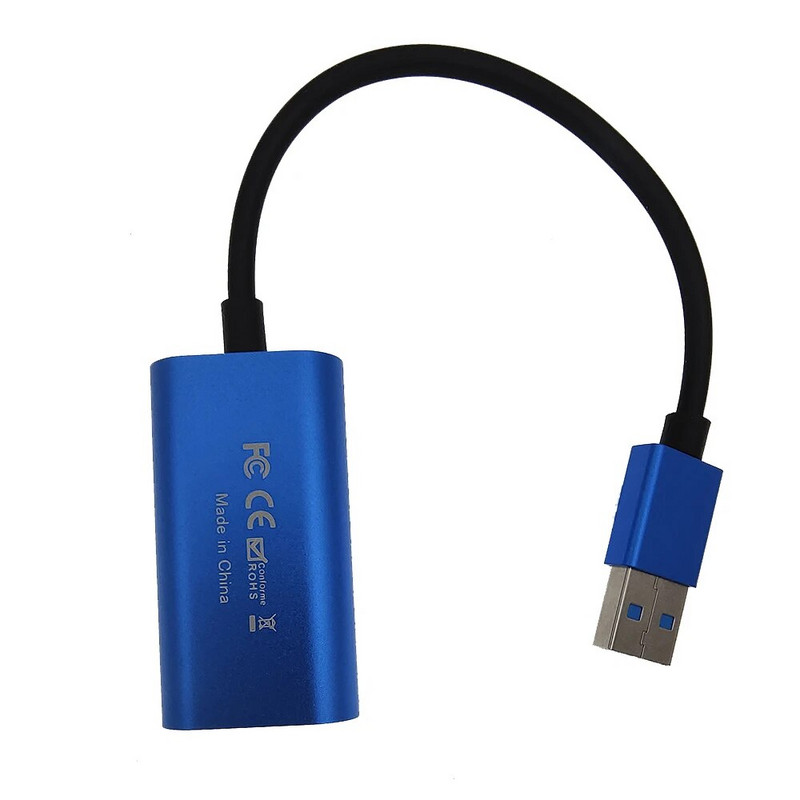 HD 1080P USB C HDMI saderīgs ar USB3.0 ar līnijas video uzņemšanu kāršu spēļu ierakstīšanai Tiešraides straumēšana klēpjdatoram galddatoram