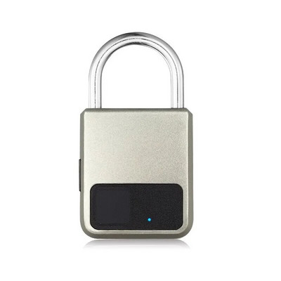 Интелигентни преносими пръстови отпечатъци Tuya APP Pad Lock с поддръжка на USB ключ за спешна употреба 1 година след еднократно зареждане