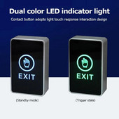 Mājas aparatūra Bez pieskāriena atlaižamās durvis Izejas slēdža piekļuves kontroles sistēma Vārtu atvērēja piekļuves poga