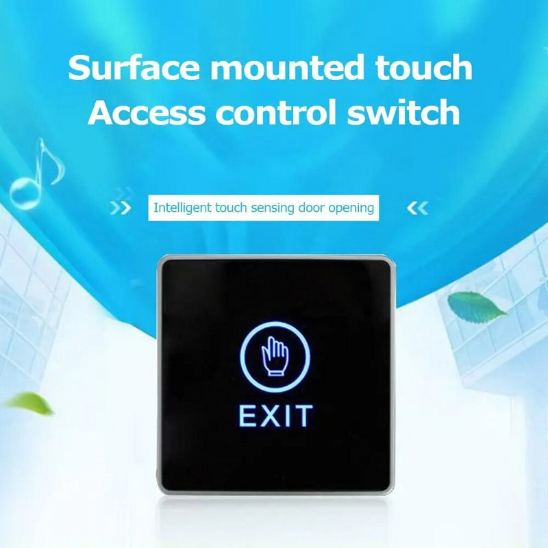 Mājas aparatūra Bez pieskāriena atlaižamās durvis Izejas slēdža piekļuves kontroles sistēma Vārtu atvērēja piekļuves poga
