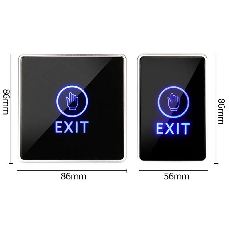 Mājas aparatūra Bez pieskāriena atlaižamās durvis Izejas slēdža piekļuves kontroles sistēma Vārtu atvērēja piekļuves poga