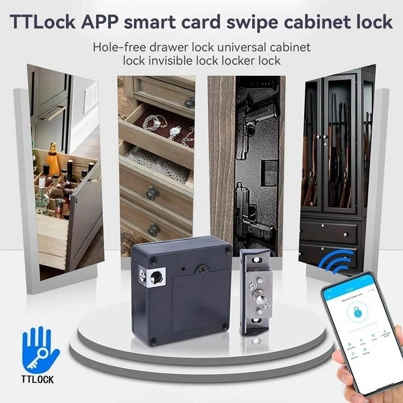 Badu.bg Електронна ключалка за шкафове Интелигентни NFC RFID брави ...