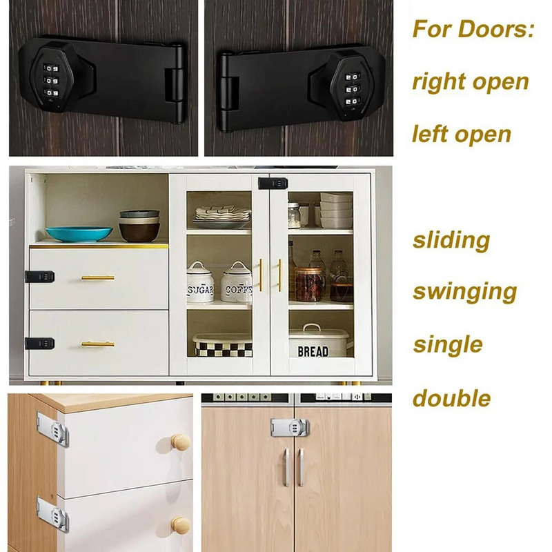 3 ciparu kombinācijas slēdzene, cinka sakausējums, paroles atvilktņu slēdzenes, mehāniskās numura skapja drošības kameras slēdzene, viegli uzstādāma ledusskapis