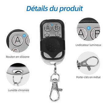 Smart Copy Duplicator 433 MHz Τηλεχειριστήριο με 4 κουμπιά Electric Garage Door Gate Remote Cloning 433,92 MHz Transmitter