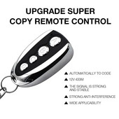 U formas četri taustiņi kopēšanas tālvadības pults 433 universāla pāra kopēšana elektriskā slēdža durvju garāžas tālvadības pults atslēga