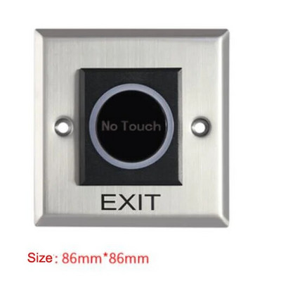 Durvju izejas spiedpogas atbrīvošanas slēdža atvērējs durvju piekļuves kontroles sistēmas ieejai Atveriet durvis bez pieskāriena