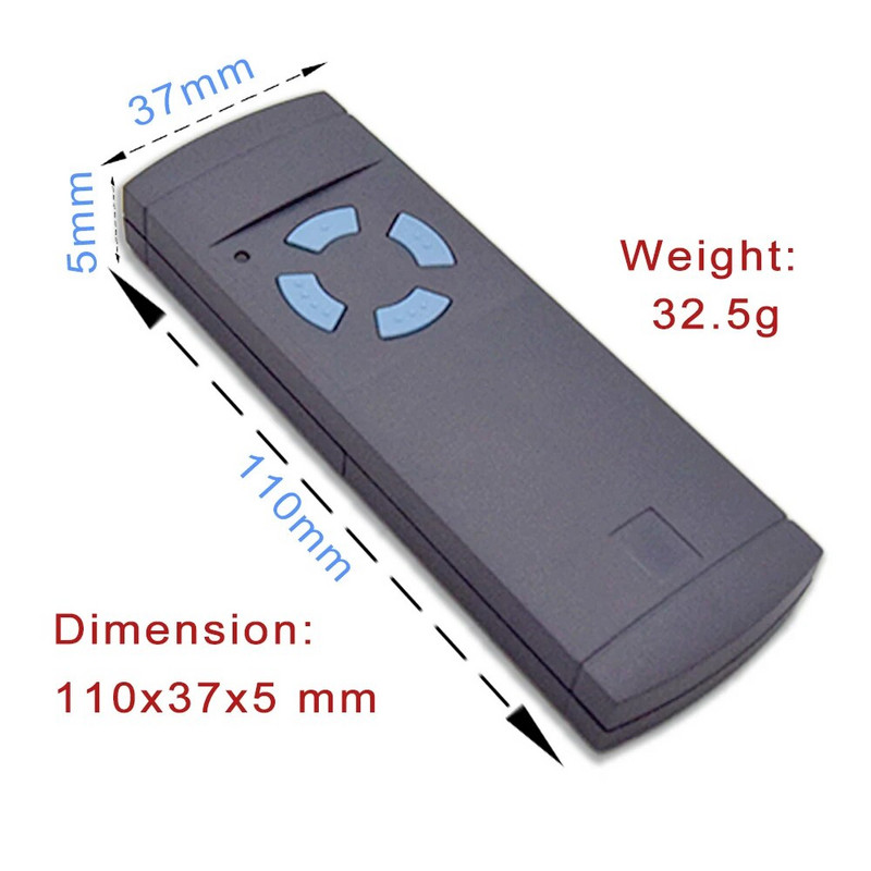 Telecomandă compatibilă HORMANN Transmițător 868 MHz HORMANN HSM2, HSM4 868 Comutator barieră de comandă de la distanță pentru ușă de garaj