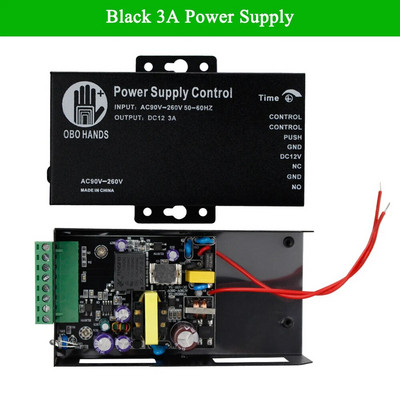 YiToo jauns DC12V piekļuves kontroles barošanas bloks AC90V-260V ieeja NO/NC izeja 3A/5A laika aizkave regulējama elektriskajām slēdzenēm