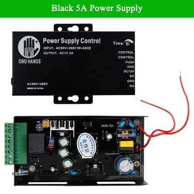 YiToo jauns DC12V piekļuves kontroles barošanas bloks AC90V-260V ieeja NO/NC izeja 3A/5A laika aizkave regulējama elektriskajām slēdzenēm