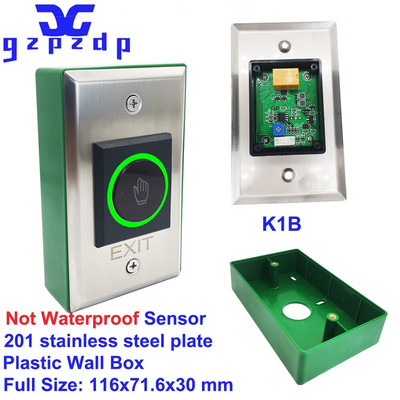 DC12V 24V virsmas instalēšana bezkontakta piekļuves kontroles durvju slēdzenes atbrīvošanas slēdzis Infrasarkanais izejas poga bez pieskāriena