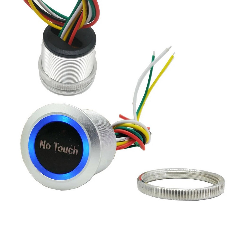 DC12V 24V virsmas instalēšana bezkontakta piekļuves kontroles durvju slēdzenes atbrīvošanas slēdzis Infrasarkanais izejas poga bez pieskāriena