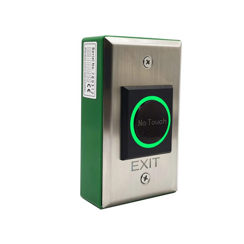 DC12V 24V virsmas instalēšana bezkontakta piekļuves kontroles durvju slēdzenes atbrīvošanas slēdzis Infrasarkanais izejas poga bez pieskāriena