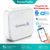 TTLOCK APP G2/G3 WiFi Gateway Hub pre inteligentné zamykanie dverí, odomykanie, prevodník Bluetooth na Wi-Fi, hlasové ovládanie, funguje s Alexa Home
