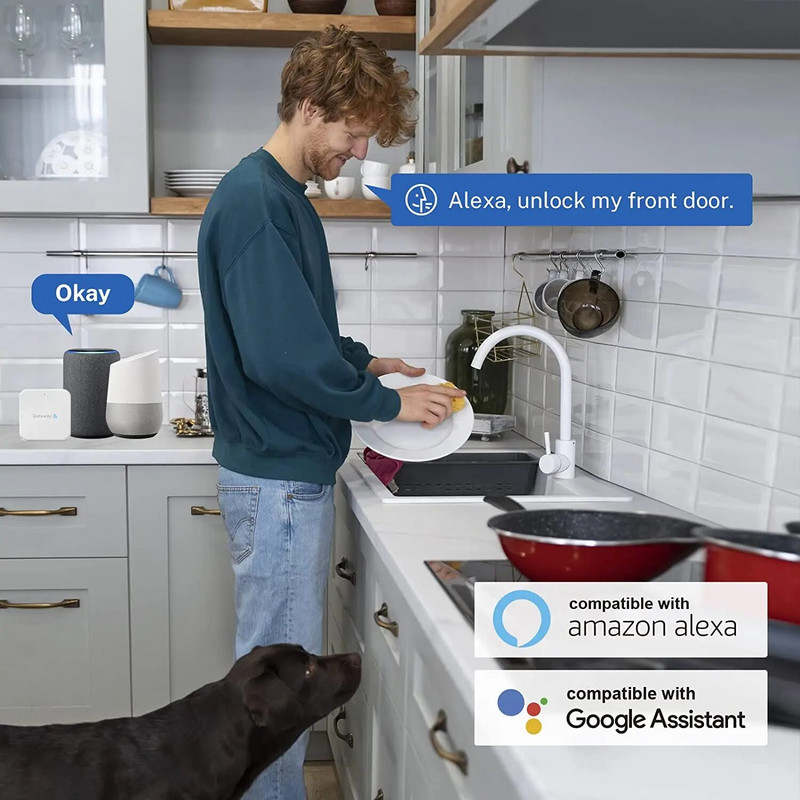 TTLOCK APP G2/G3 WiFi Gateway Hub pre inteligentné zamykanie dverí, odomykanie, prevodník Bluetooth na Wi-Fi, hlasové ovládanie, funguje s Alexa Home