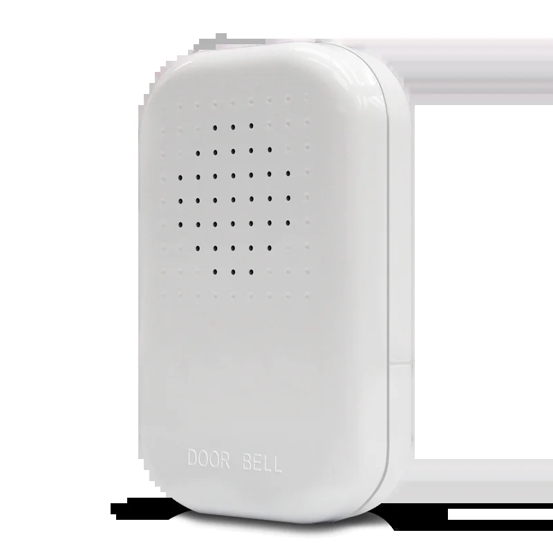 Plastmasas vadu durvju zvana zvans DC 12V balss vadu durvju zvans biroja mājas drošības piekļuves kontroles sistēmai balts