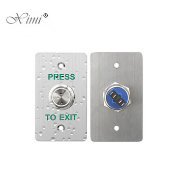 Κουμπί εξόδου από ανοξείδωτο χάλυβα Διακόπτης ώθησης Αισθητήρας πόρτας Αποδέσμευση ανοιχτήρι IP65 Αδιάβροχο κουμπί ελέγχου πρόσβασης εξόδου