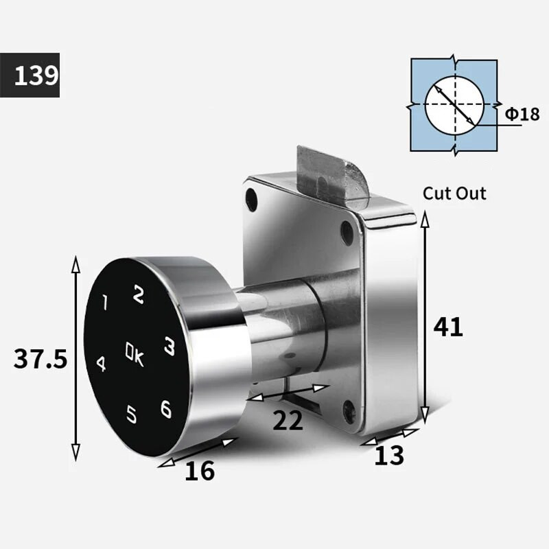 Viedais paroles atvilktnes skapis koka durvju slēdzene pretēji pulksteņrādītāja virzienam pulksteņrādītāja virzienam Tastatūra Elektroniskā biroja digitālā failu kastes durvju slēdzene
